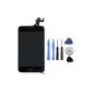 Too Saint Repair Kit ® iPhone 5S BLACK + Black + LCD Glass Touch with Retina preassembled frame, front camera and Home button + tools (Electronics)