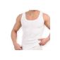 5-pack Tank Top white - Men's undershirt Doppelripp (ribbed) - Sports Jacket - 100% combed cotton - Highest Standard - Preshrunk - original CELODORO Exclusive (Textiles)