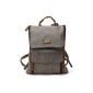 Gootium 21109 Casual backpack casual linen combined with genuine leather (shoes)