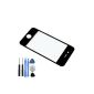 BisLinks® display glass front with black frame for iPhone 4S (Electronics)