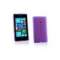 Me Out Kit FR TPU Gel Case for Nokia Lumia 520 - Purple Frost printing (Wireless Phone Accessory)