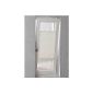 Pleated braced white width selectable 40 - 120cm length 130cm - Klemmfixbefestigung possible (80 x 130cm) (household goods)