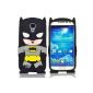 Batman 3D silicone phone protective cover for Samsung Galaxy S4 Black (Electronics)