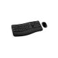 Microsoft Wireless Comfort Desktop 5000 Keyboard Keyboard and Wireless Mouse black / silver (German keyboard layout, QWERTY) (Personal Computers)