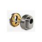 ToniTec® protection rose satin stainless steel with ZA cylinder extraction protection Security escutcheon couple