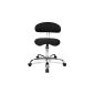 Topstar ST290 W50 Fitness stool with back support Sitness 40, fabric cover black (household goods)