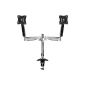 2-way HQ MONITOR Tischhalterung | swivel arms with gas spring | Monitor Mount / Desk Mount for 13-23 inch LCD / LED Monitors (Electronics)