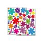 Wall Kings WS-50052 floral design 3 Wall Sticker Set, 62 stickers, 2 DIN A4 sheets, total 60 x 20 cm (Housewares)