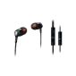 Philips SHE8005 / 00 In-Ear Headphones (1.2m cable length, 3.5 mm plug) Black / Red (Electronics)