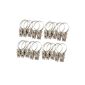 Stainless Topteam curtain rod rings pliers hangings hooks Clips (40 batch) (Kitchen)