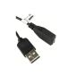 Mumbi Micro-USB 2.0 adapter cable - USB-A plug (male) to Micro-B plug (female) - adapter 65cm (Electronics)