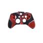 Skin Camo Soft Silicone Protective Case for Xbox ONE Game Controller - Red with Black (Personal Computers)