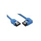 Serial ATA cable - Serial ATA 150/300/600 - Serial ATA 7 pin - Serial ATA, 7-pin - 30 cm - rounded - Blue (Personal Computers)