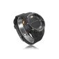 Watch water resistant watch rubber watch alarm Day Digital LCD shows black Sport (Watch)