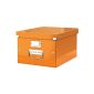 Leitz Click & Store - Storage box size Medium (281 * 370 * 200mm) Orange (Office Supplies)