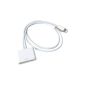 Originally Phone Star audio adapter with cable - Cable length about 15cm - docking station including audio transmission!  - New Age connection- connection suitable for iPhone 6, 6 More iPhone, iPhone 5, 5s, 5c, iPod Touch 5G white (Electronics)