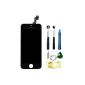 LCD Screen Display + Touch Screen Digitizer Front Glass for Apple iPhone 5S completely black (Electronics)