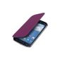 kwmobile® practical and chic flap protective case for Samsung Galaxy Grand Neo / Grand Duos in Purple (Wireless Phone Accessory)