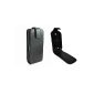 Accessory Master - Black Leather Case Cover Shell for HTC Desire Z (HTC G7 desire different and desire HD & HD7) (Electronics)