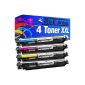 PlatinumSerie® 4 toner cartridges compatible for HP CE310A CE311A XXL CE312A CE313A 126A HP Color Laserjet Pro CP1020 CP1021 CP1022 CP1023 CP1025 CP1025nw CP1026NW CP1027NW CP1028NW HP Laserjet CP1025 Color CP1025nw Color HP LaserJet Pro 100 Color MFP MFP M175A M175B M175C MFP MFP M175E MFP MFP M175NW M175P MFP MFP M175Q M175R (Office supplies & stationery)