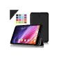 IVSO Asus ME176C / ME176CX Protector Case Folio Case Cover - with Stand Function Slim Smart Cover Leather Style Folio sleeve ONLY suitable for Asus ME176CX 17.8 cm (7 inch) tablet PC, Black (Electronics)