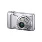 Casio QV-R300 digital camera (16.1 megapixels, 6.9 cm (2.7 inch) display, 5x opt. Zoom, HD video recording, 26mm wide-angle lens) Silver (Electronics)