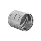 EHV Ø 80 mm flexible pipe connector with check valve - Stainless steel ventilation