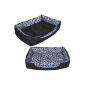 Pet bed dog bed cat bed pet cushion Slim L Grey Paw (Misc.)