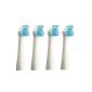 The Good 4x Generic replacement brush heads, compatible with Philips HX2014, Sonicare Sensiflex brush head for sonic toothbrushes (1PK x 4PCS) (Health and Beauty)