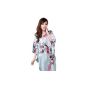 JTC Women kimono bathrobe / Pajamas clothing / dress / robe of night / bath / bedroom, pajamas, silk (two-color) (Clothing)