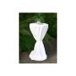 Slipcovers for bar tables to 62cm in diameter, white (garden products)