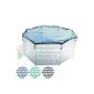 Enclosures Rodent, dog and puppy - blue - Metal - Ø 145 cm - 8 sides of 60 x 60 cm - with net - 1 door - VARIOUS COLORS