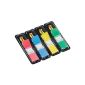 Post-it Index 683-4 cleats Mini, 11.9 x 43.2 mm, 4 x 35 cleats in the dispenser, red, blue, yellow, green - available in other colors (Office supplies & stationery)