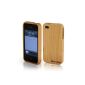 Snuggling iPhone 4 / 4S Hard Case / Cover Cover made of real bamboo wood (Wireless Phone Accessory)