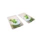 WENKO 2521420500 Herdabdeckplatte Universal herb garden - Set of 2, for all heat sources, Tempered glass, 30 x 1.8-4.5 x 52 cm, Multi-colored (household goods)