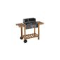 Rectangle Charcoal barbecue on wooden trolley