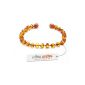 14-15cm Bracelet of baby Amber Bracelet Amber Baroque child cognac Baltic amber (Jewelry)