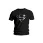 T-Shirt Man Black Superman 
