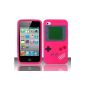 Accessory mater ROSE gameboy silicone cover design for the apple ipod touch 4 (Electronics)