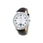 Timepiece Mens Watch Radio Leather Band Quartz TPGA-10237-12L (clock)