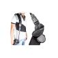 Wide comfort neoprene camera strap with quick-release fasteners and pockets for batteries / Caps / memory cards etc (Electronics)