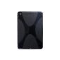 Coconut iPad Mini X-Cross TPU Silicone Case / Cover in Black