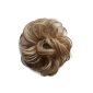 PRETTY SHOP 100% Human Hair Human Hair scrunchy hairpiece hairpiece hair thickening plait hairband hair accessories div. Colors (blondmix # 27H613) (Health and Beauty)