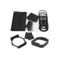 Set filters ND2 + ND4 + ND8 G.ND2 + + 4 + 8 and 9 adapter rings + lens hood For Cokin Series Series LF143 (Camera Photos)