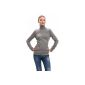 Women's turtleneck sweater - 100% Cashmere - Citizen Cashmere (light gray) (Textiles)