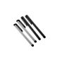 Stylus x 4 + 2 2 Silver Black Tablet, Smartphone, Phone, And Capacitive Touchscreen (Apple iPhone5 / 4S / 4/3, iPad2 / 3/4, Amazon Kindle Fire HD, Google Nexus 7 & 10, Samsung Galaxy Tab Samsung Galaxy Note, Samsung Galaxy S, Motorola, Kindle, LG, HTC, Sony, Huawei, BlackBerry, Archos, Asus) (Electronics)