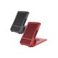 DURAGADGET`s double: black and red leather case with integrated stand for Original Amazon Kindle 3 eReader / Keyboard