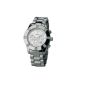 Cobra - CO109 / 1ACSI - Ladies Watch - Analogue Quartz - Chronograph - Waterproof 10 ATM - Steel Bracelet - Silver Dial Round jeweled (Watch)