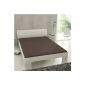 Eterea Comfort Jersey Fitted Sheets fitted sheet Brown Coffee Brown Dark Brown 180 x 200-200 x 200 cm (household goods)