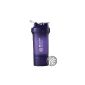 Blender Bottle prostak Shaker (650ml capacity, scaled to 450ml, 150ml & 100ml with 2 containers, 1 pill tray and Blender Ball) - purple, 1er Pack (1 x 240 g) (household goods)